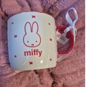 Miffy by Magenta Ceramic Coffee Mug Red White Dick Bruna Bunny Rabbit New